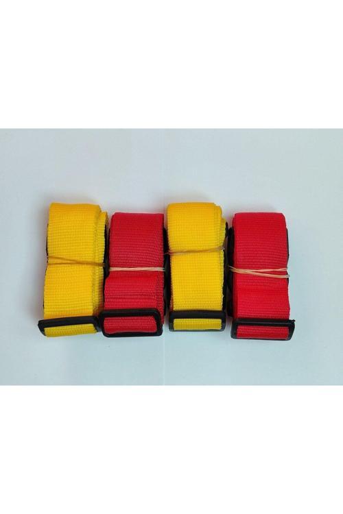 2 Adet Sarı 2 Adet Kırmızı Valiz Kemeri 4 Cm Toplam 4 Adet