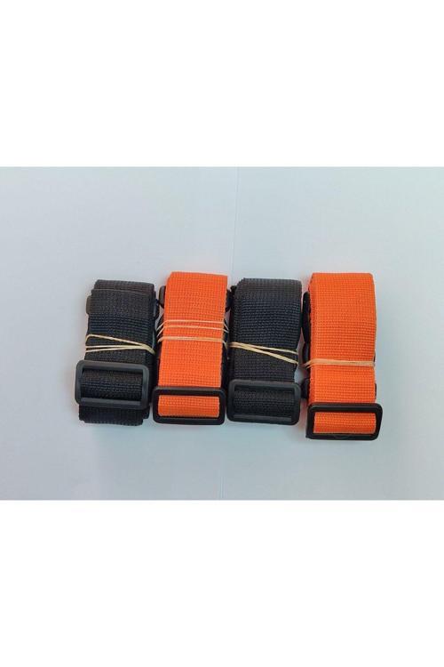 2 Adet Siyah 2 Adet Turucu Valiz Kemeri 4 Cm Toplam 4 Adet