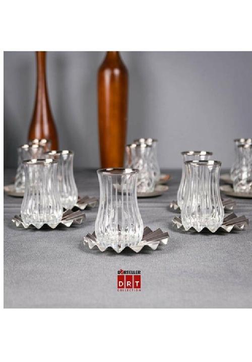 Drt Çay Seti Meridyen 12 Parça Platin Çubuk DRT-44526-1