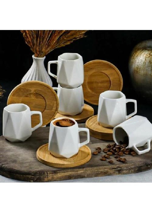 Ms Morry Kahve Fincanı Bambu Tabaklı 18326