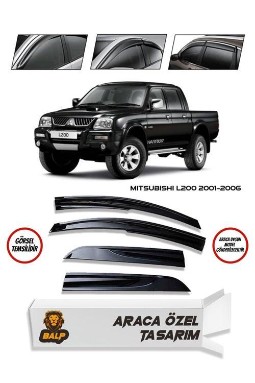 Mitsubishi L200 Cam Rüzgarlığı 4Lü 2001-2006 Arası Uyumlu