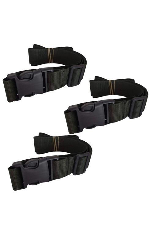 Haki Yeşil Valiz Bavul Emniyet Kemeri 3 Adet En 4Cm