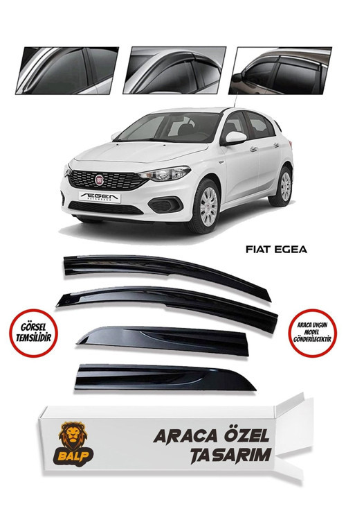Fiat Egea Uyumlu Cam Rüzgarlığı 4Lü 2015 Ve Üzeri
