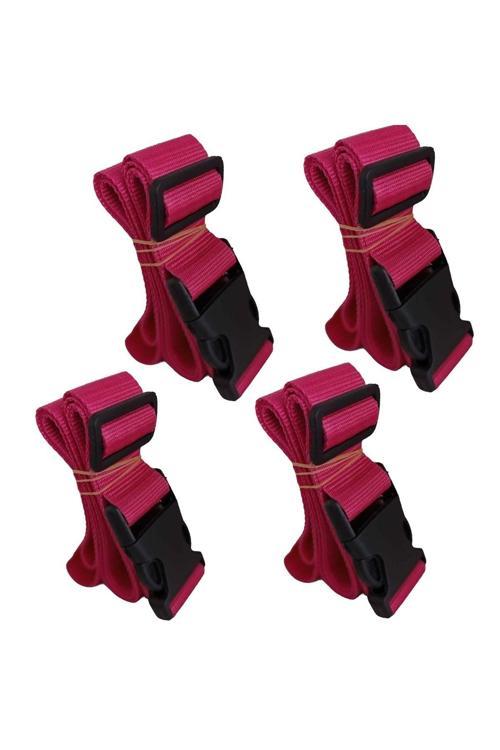 Pembe Renk Valiz Bavul Emniyet Kemeri 4 Adet En 4Cm