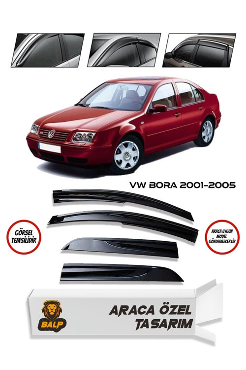 Volkswagen Bora Cam Rüzgarlığı 4Lü 2001-2005 Arası
