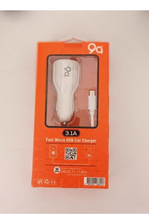 Micro Usb Oto Hızlı Şarj 3.1A Çakmaklık Şarj Cihazı 2 Usb