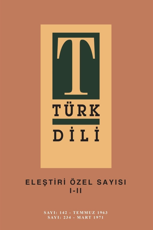 Türk Dil Kurumu Yayınları Türk Dili Eleştiri Özel Sayısı 1-2 / Kolektif / / 3990000084177