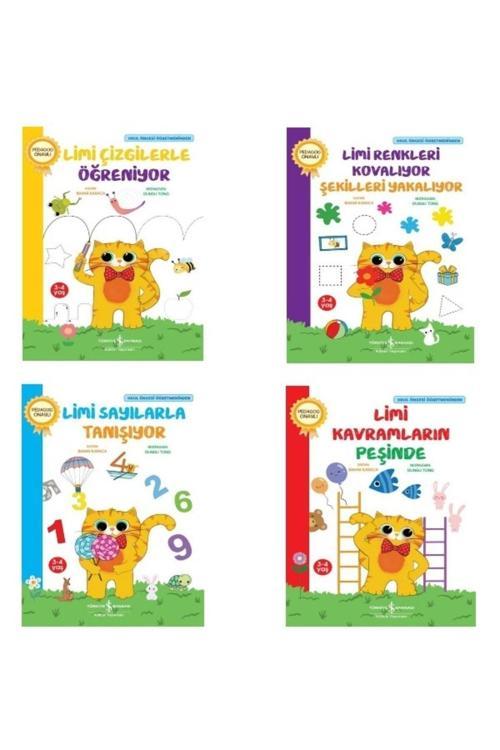 İş Bankası Kültür Yayınları Limi Kavramların Peşinde - Limi Sayılarla Tanışıyor / Okul Öncesi Öğretmeninden - 4 Kitap Set