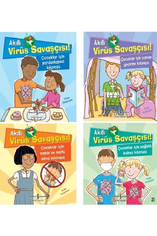 İş Bankası Kültür Yayınları Akıllı Virüs Savasçısı! – Çocuklar Için Sağlıklı Kalma Kılavuzu / 4 Kitap Set
