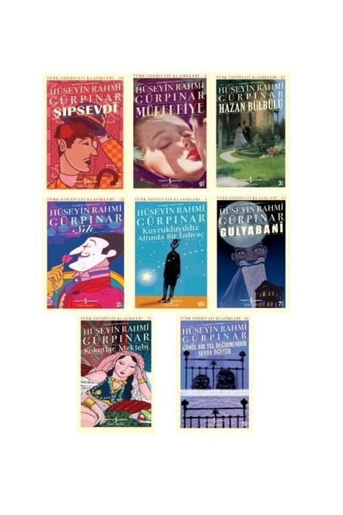 İş Bankası Kültür Yayınları Şıpsevdi – Hazan Bülbülü - Gulyabani - Kuyrukluyıldız Altında Bir Izdivaç / 8 Kitap - Hüseyin Rahmi
