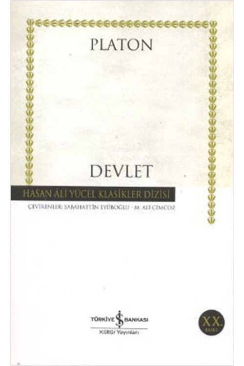 İş Bankası Kültür Yayınları Devlet Platon