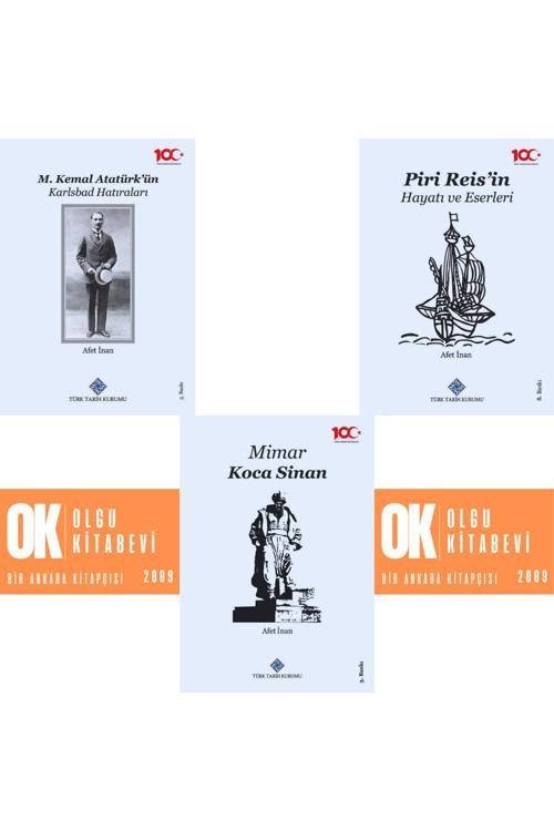 Türk Tarih Kurumu Yayınları Mimar Koca Sinan - Piri Reis'İn Hayatı Ve Eserleri - M. Kemal Atatürk'Ün Karlsbad Hatıraları /3Kitap