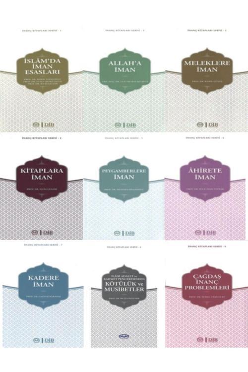 Diyanet İşleri Başkanlığı Inanç Kitapları Seti -9 Kitap- (İslamda Iman Esasları-Allah'A-Meleklere-Kitaplara-Peygamberler-Kader