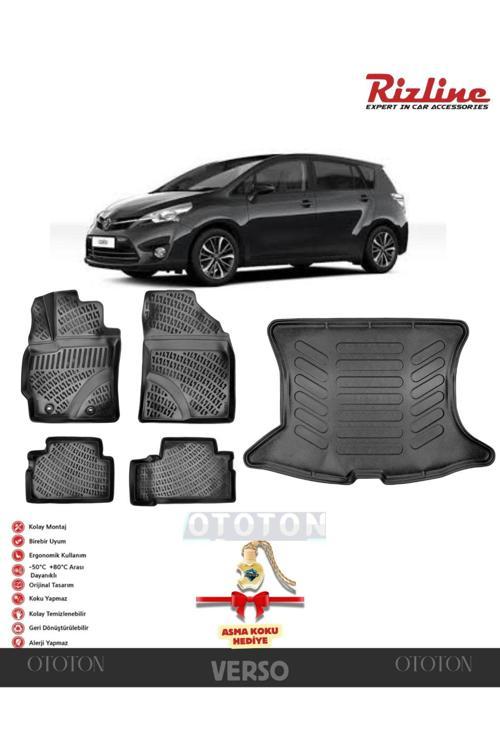 Toyota Verso 2009 Sonrası Bagaj Havuzu Ve 3D Havuzlu Paspas -Hediyeli