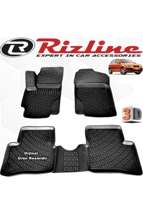- Kia Rio Hb 3D Havuzlu Paspas 2006-2011 Arası Siyah 4 Parça Set