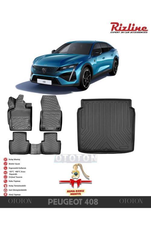 Peugeot 408 2023 Sonrası Bagaj Havuzu Ve 3D Havuzlu Paspas -Hediyeli