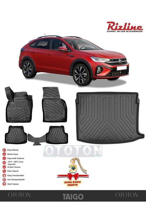 Volkswagen Taigo 2020 Sonrası (Üst) Bagaj Havuzu Ve 3D Havuzlu Paspas -Hediyeli