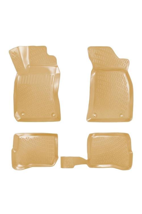 Audi A4 B5 1995-2001 Uyumlu 3D Havuzlu Bej Paspas