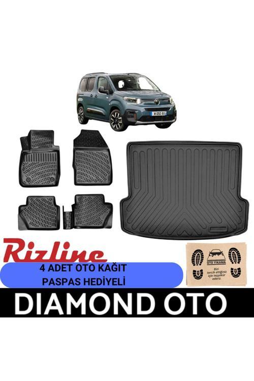 Citroen Berlingo Van 3D Havuzlu Paspas Ve Bagaj Havuzu 2019-2020-2021-2022-2023-2024-2025-2026