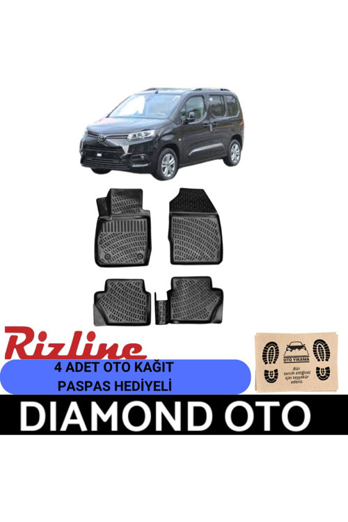 Toyota Proace City Van 3D Havuzlu Paspas 2019-2020-2021-2022-2023-2024-2025-2026