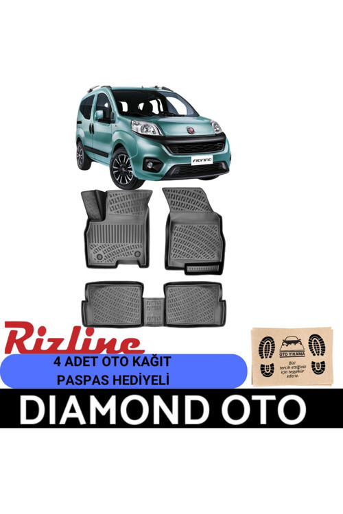 Fiat Fiorino 3D Havuzlu Paspas (Dizel) 2020-2021-2022-2023-2024-2025-2026