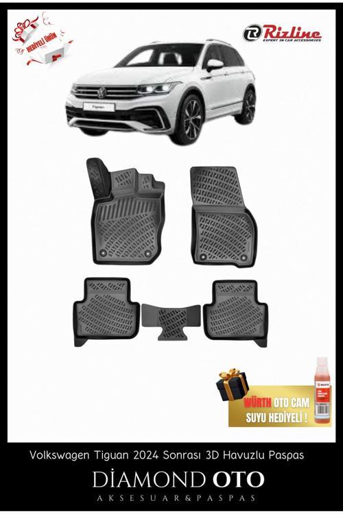 Volkswagen Tiguan 3D Havuzlu Paspas Ve Üst Bagaj Havuzu 2024-2025