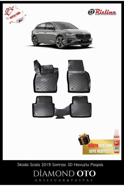 Skoda Scala 3D Havuzlu Paspas 2019-2020-2021-2022-2023-2024-2025