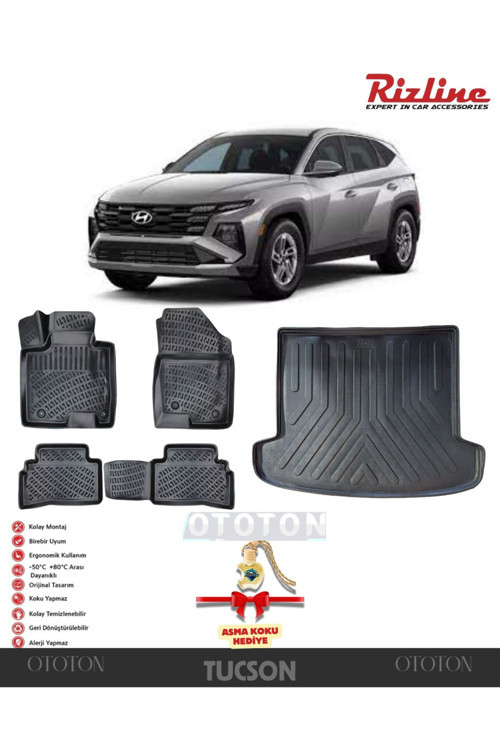 Hyundai Tucson 2021 Sonrası Bagaj Havuzu Ve 3D Havuzlu Paspas -Hediyeli Elite Plus