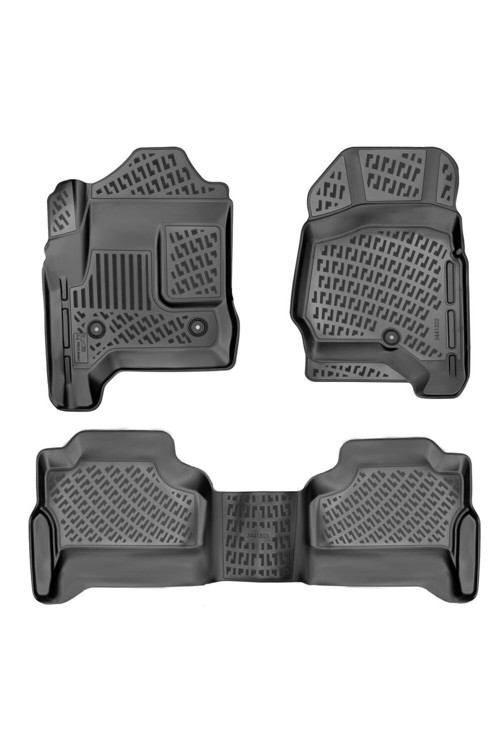 Gmc Sierra 2500-3500 2010-2018 3D Havuzlu Paspas | Crew Cab/Carpet Floor /Automatic Gear