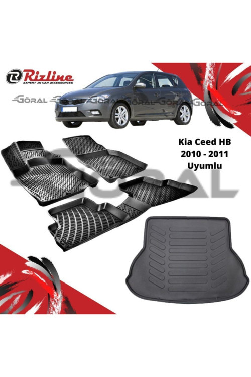 Kia Ceed Hb 2010 - 2011 Uyumlu Paspas Ve Bagaj Havuzu Set