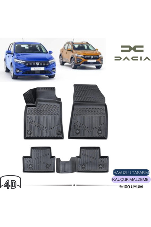 Dacia Sandero 2020 4D Havuzlu Paspas