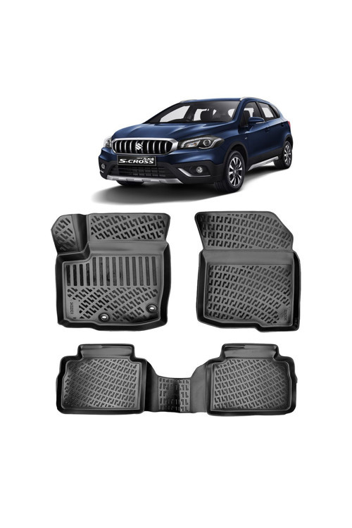 Suzuki S-Cross 2022 Sonrası 3D Havuzlu Paspas Siyah