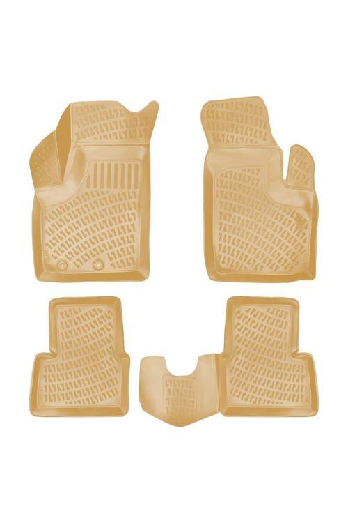 Fiat Doblo 2006 Araca Özel Tasarım 3D Havuzlu Bej Paspas