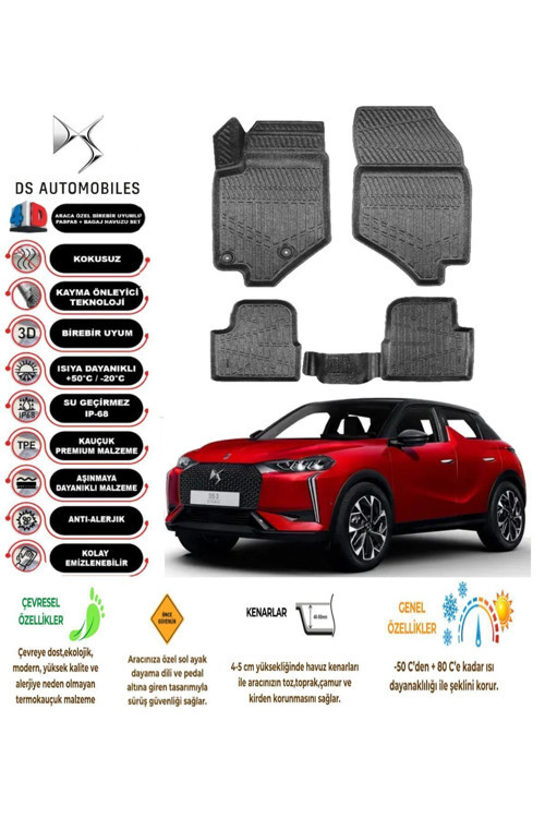 Ds Ds3 Crossback 2022 4D Havuzlu Paspas
