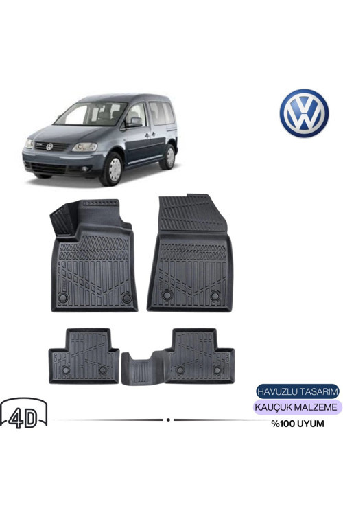 Volkswagen Caddy 2006 4D Havuzlu Paspas