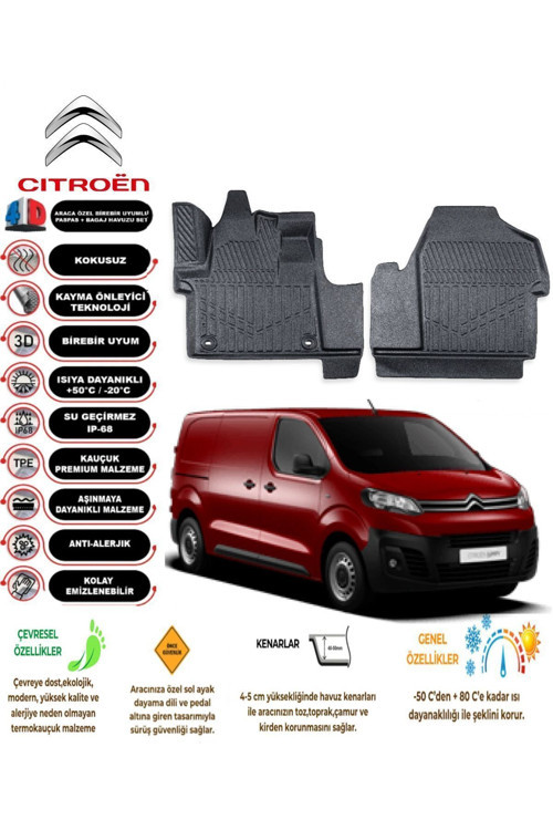 Citroen Jumpy Panelvan 2019 4D Havuzlu Paspas