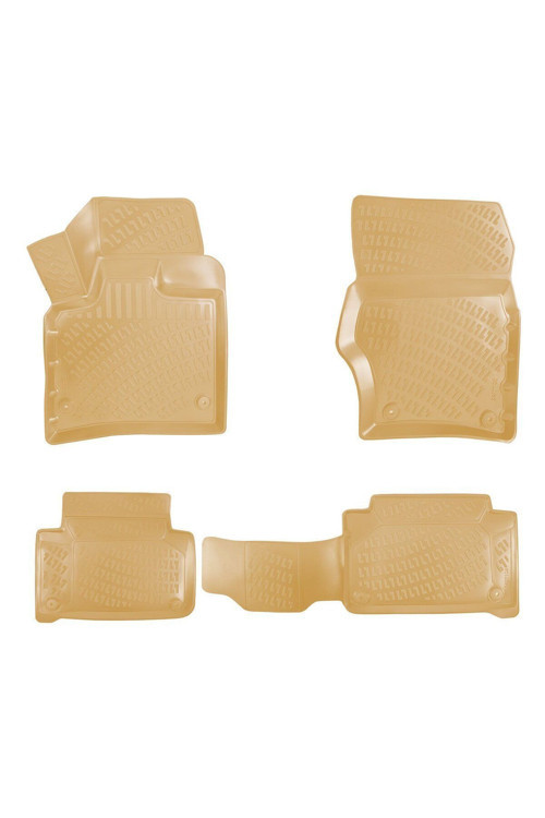 Audi Q7 2011 Araca Özel Tasarım 3D Havuzlu Bej Paspas