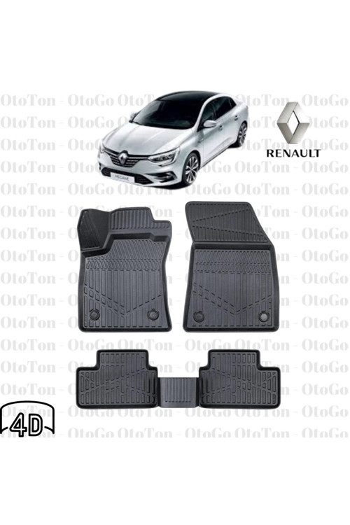 Renault Megane 4 2016-2021 4D ( Araca Özel ) Premium Havuzlu Paspas