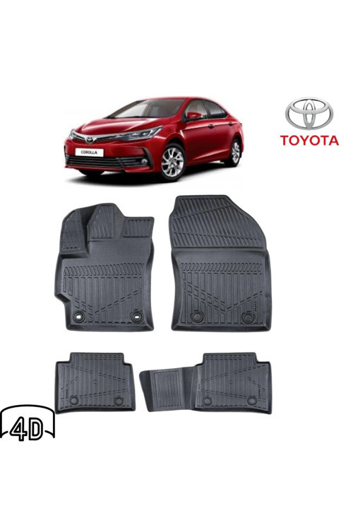 Toyota Corolla 2018 Sonrası Sedan 4D ( Araca Özel ) Premium Havuzlu Paspas
