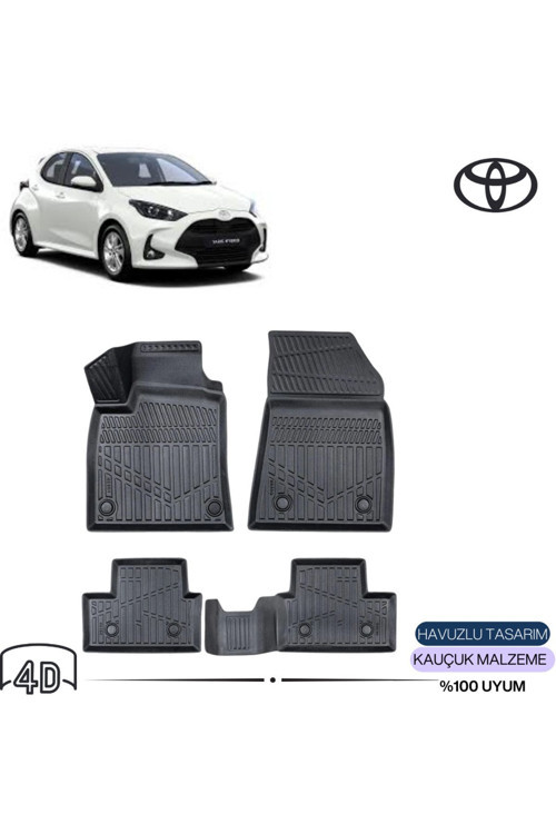 Toyota Yaris 2024 4D Havuzlu Paspas