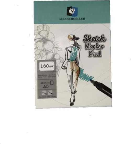 Sketch Marker Pad (Eskiz Çizim Defteri) A5 160 Gram 40 Yaprak ALX:943