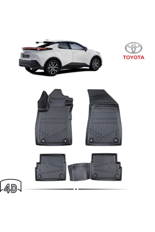 Toyota C-Hr 2023 Sonrası 4D ( Araca Özel ) Premium Havuzlu Paspas