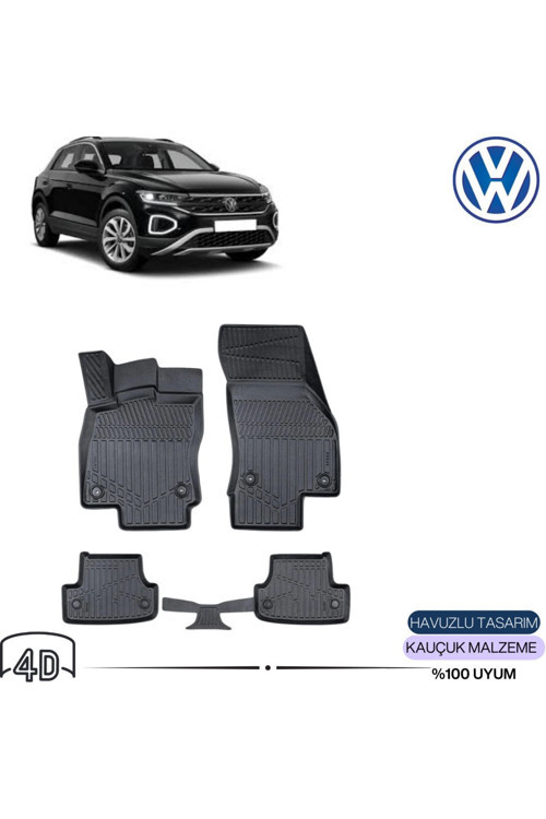 Volkswagen T-Roc 2019 4D Havuzlu Paspas