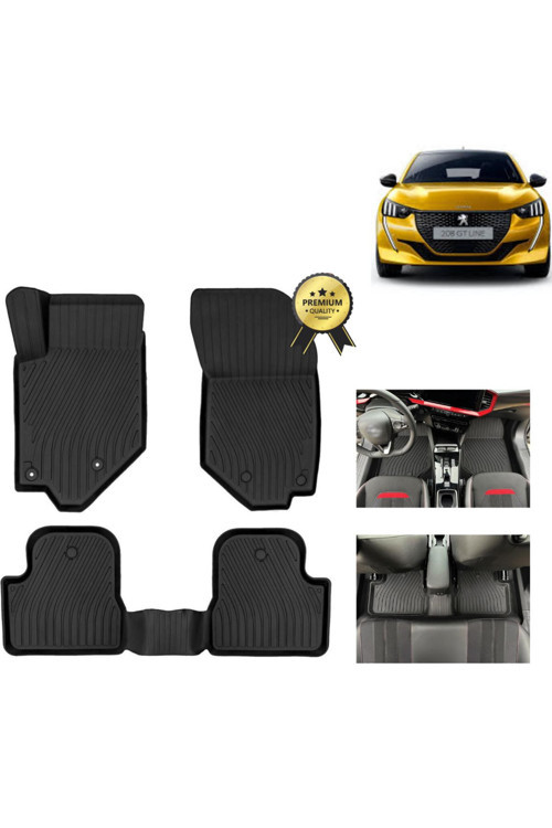 Peugeot 208 2023 Havuzlu Paspas Premium Kalite