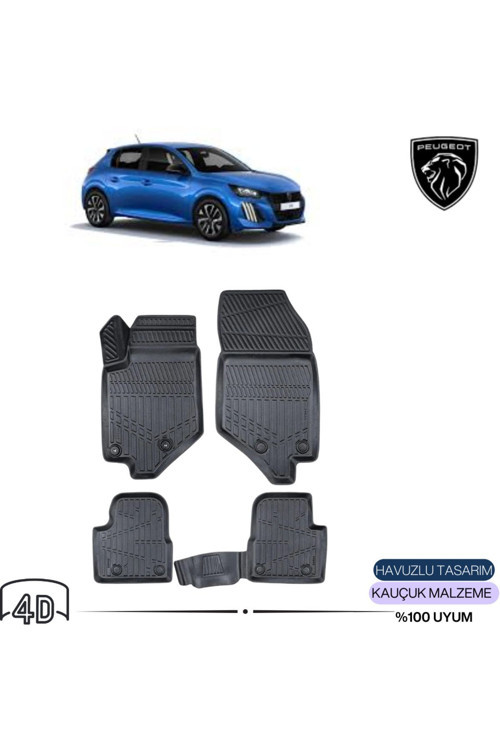 Peugeot 208 Mk2 2023 4D Havuzlu Paspas