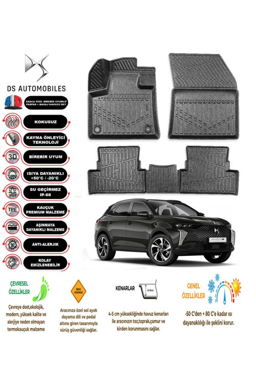 Ds Ds7 Crossback 2020 4D Havuzlu Paspas