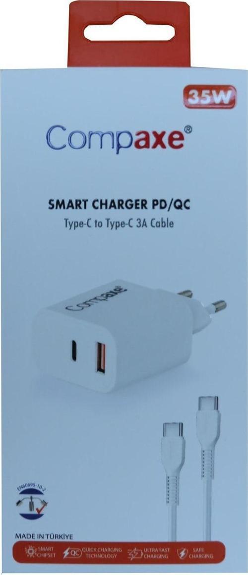 Cta-350Tt 35W 5V 3A Pd-Qc+ Type-C To Type-C Şarj Kablosu