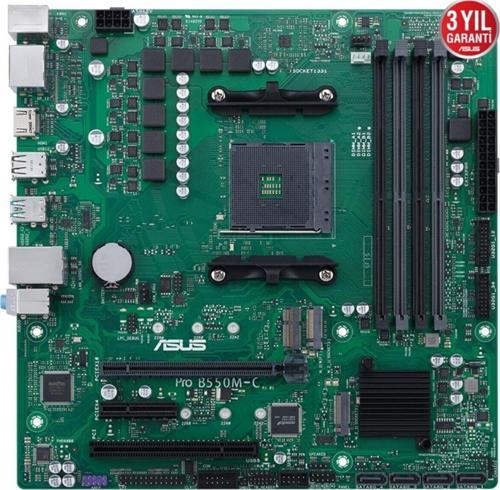 Pro B550M-C-Csm Amd Am4 Ddr4 4600Mhz M2 Hdmi-Dvi-Vga Anakart