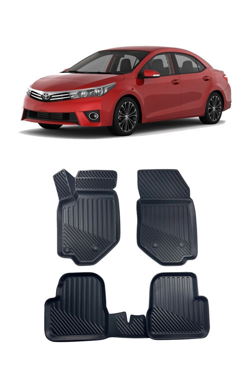 Toyota Corolla Sedan 2013 Araca Özel 3D Havuzlu Paspas