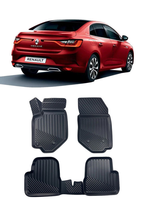 Renault Megane 4 Sedan 2016 Sonrası Araca Özel 3D Havuzlu Paspas